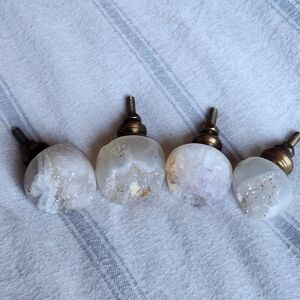 Anthropologie Crystal Furniture Hardware Knobs - Set Of 4